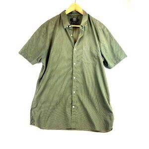 Le 31 Simons Men's Short Sleeve Green Semi-Fit Shirt Size XL